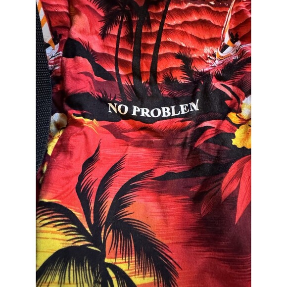 Drawstring Backpack Beach Rasta Reggae 19”x12” Gym Bag Tote Vacation Palm Tree - Picture 8 of 8